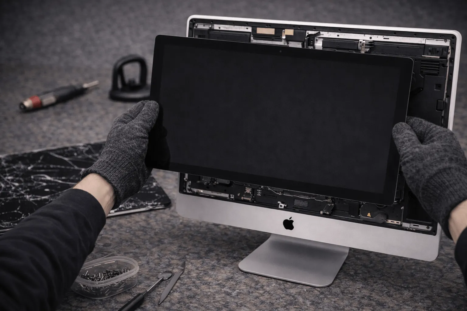 Замена дисплея iMac