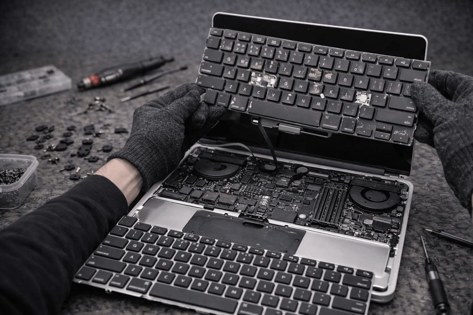 Замена клавиатуры MacBook