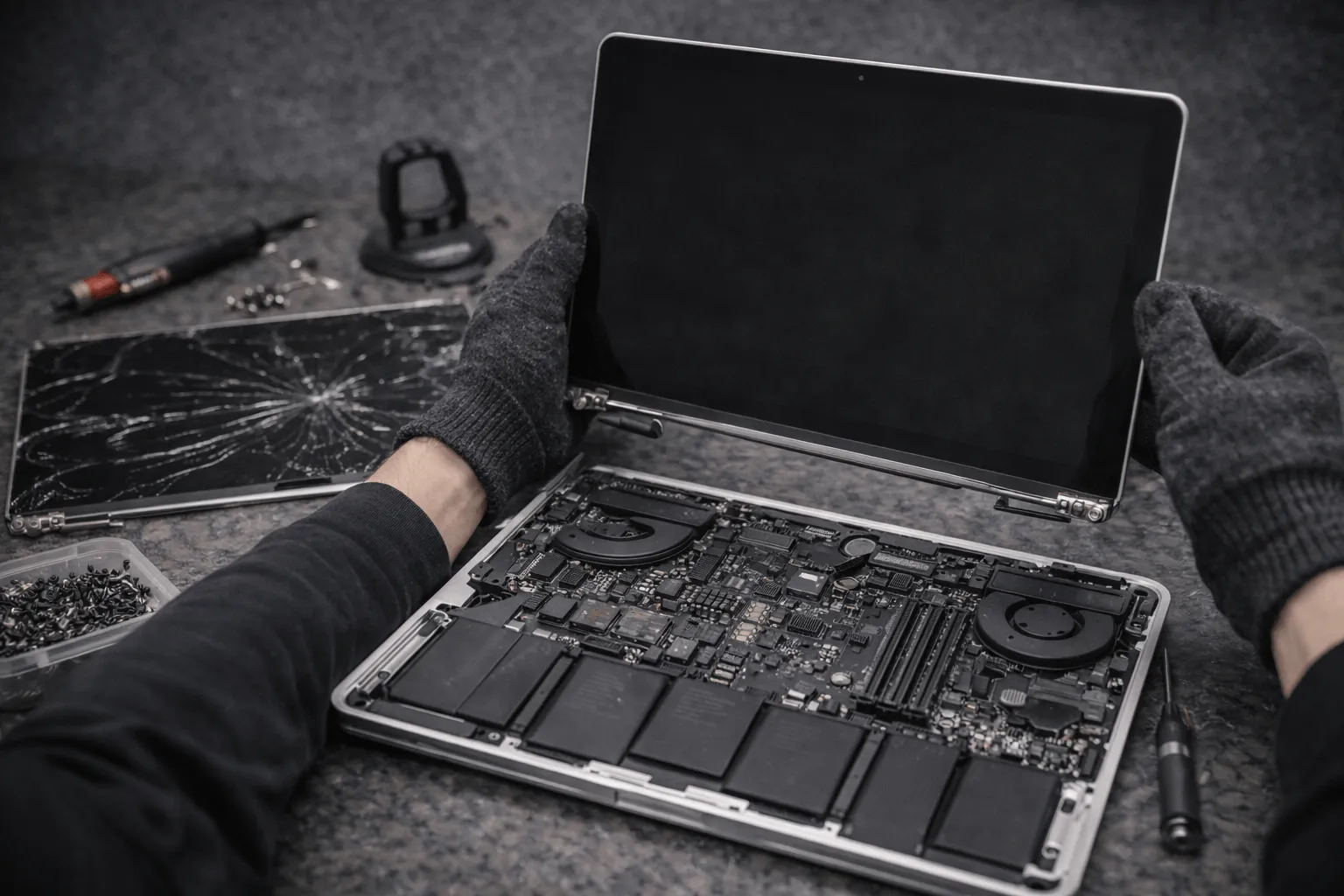 Замена экрана MacBook