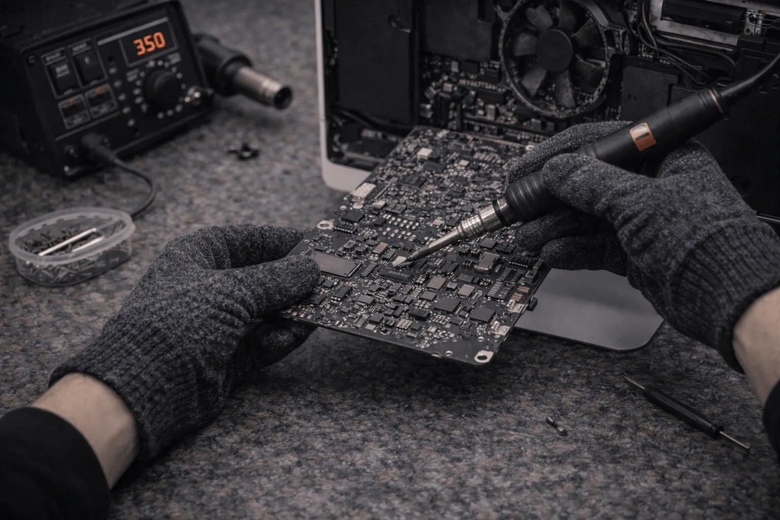 Ремонт материнской платы iMac