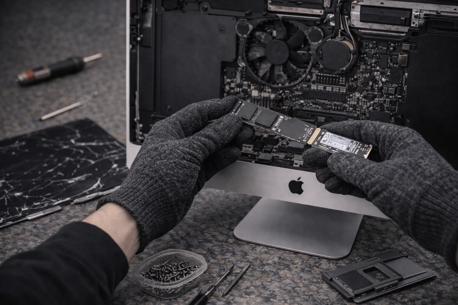 Замена SSD и апгрейд iMac