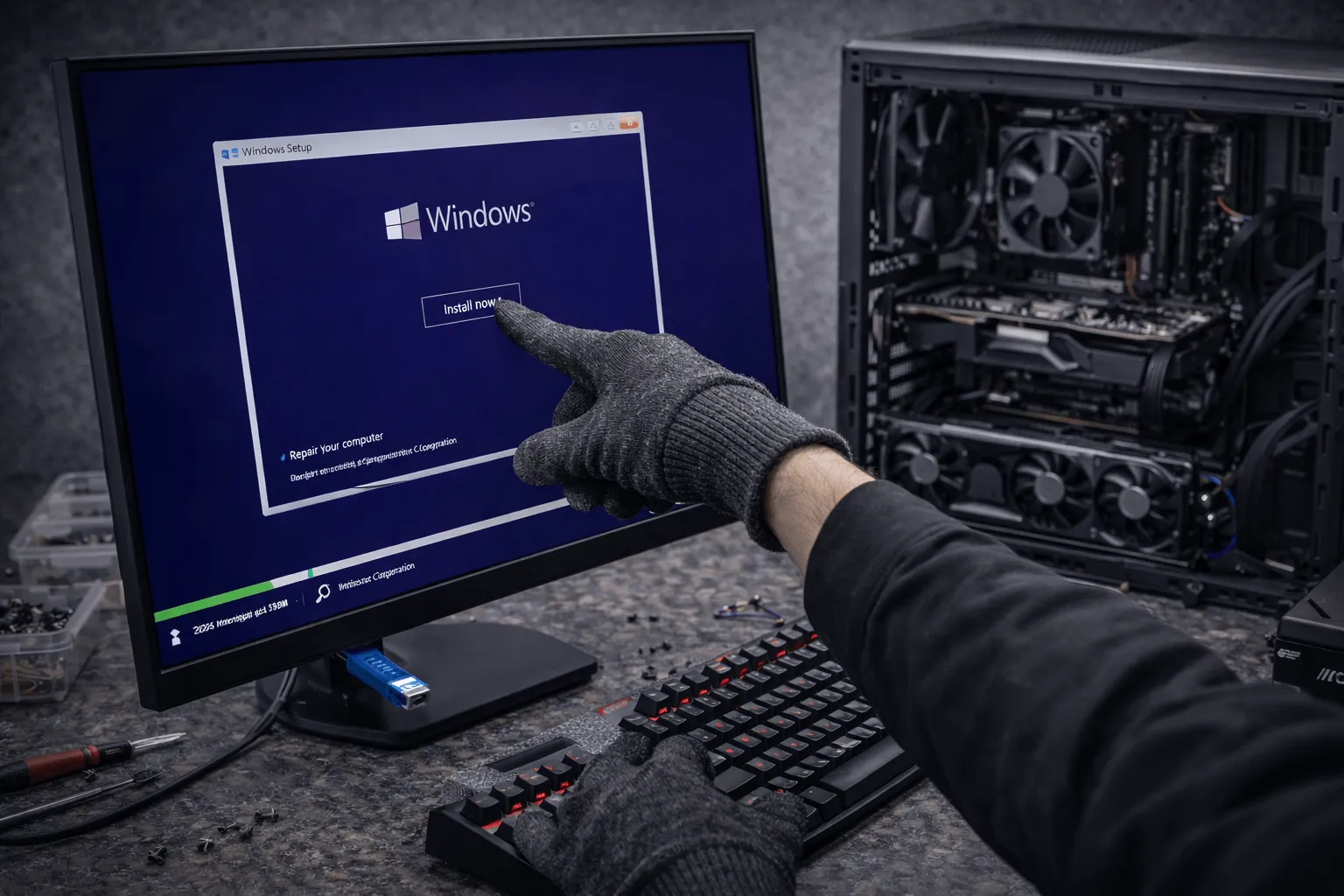 Установка Windows и настройка компьютера